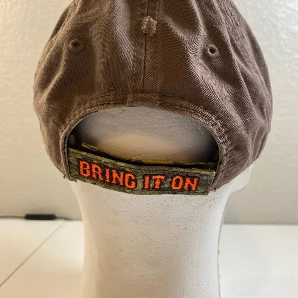 NWOT Kevin Fowler Brown Camo Adjustable Baseball Cap Hat